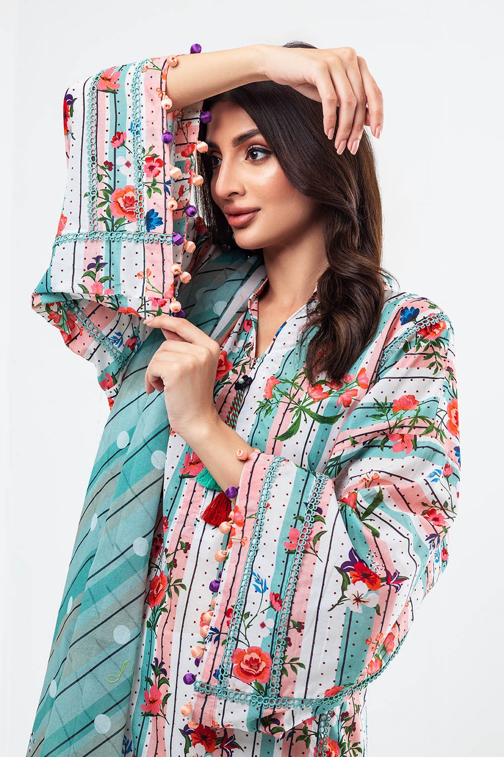 3 Piece Unstitched Printed Lawn Suit SD-52133