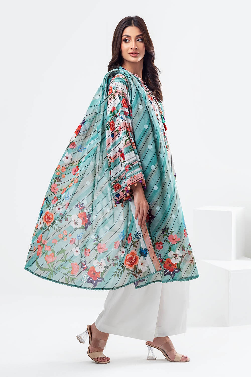 3 Piece Unstitched Printed Lawn Suit SD-52133