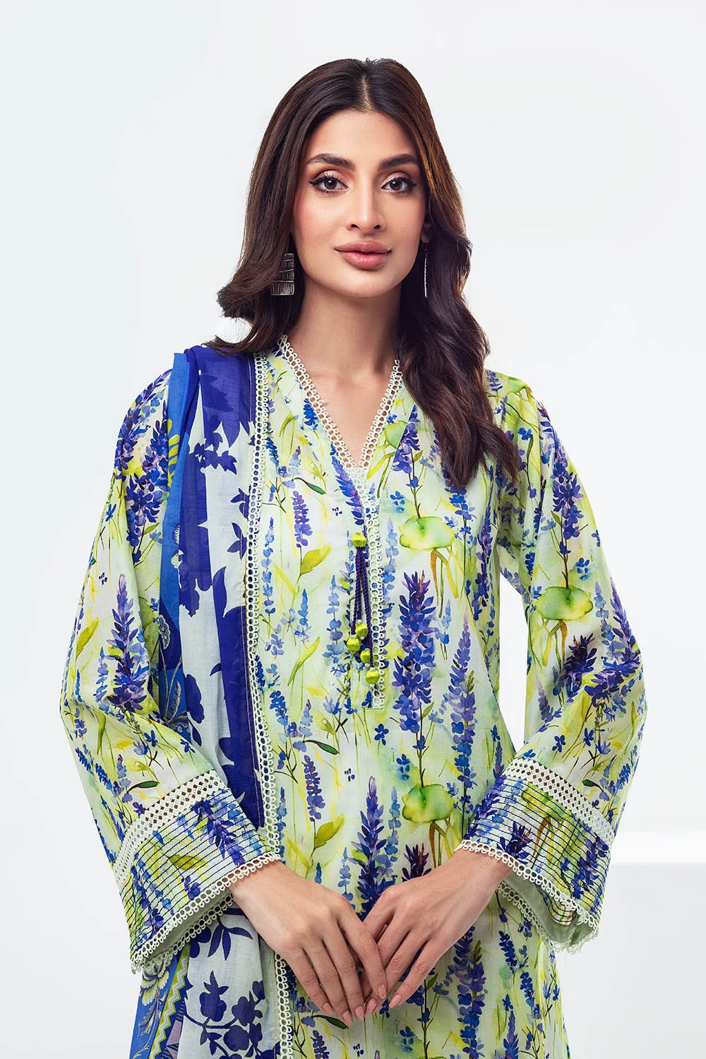 3 Piece Unstitched Printed Lawn Suit SD-52135