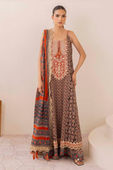3 Piece Unstitched Embroidered Printed Lawn Suit CL-52658