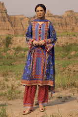 3 Piece Unstitched Printed Lawn Suit CL-52592