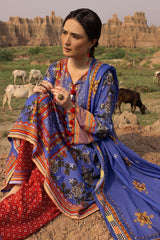 3 Piece Unstitched Printed Lawn Suit CL-52592