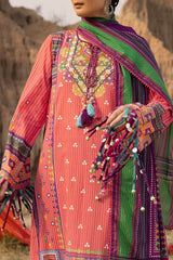 3 Piece Unstitched Printed Lawn Suit CL-52593