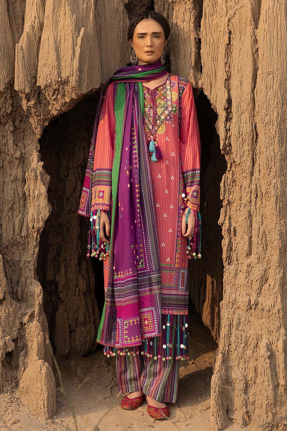 3 Piece Unstitched Printed Lawn Suit CL-52593