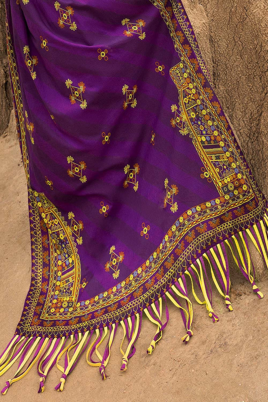 3 Piece Unstitched Printed Lawn Suit