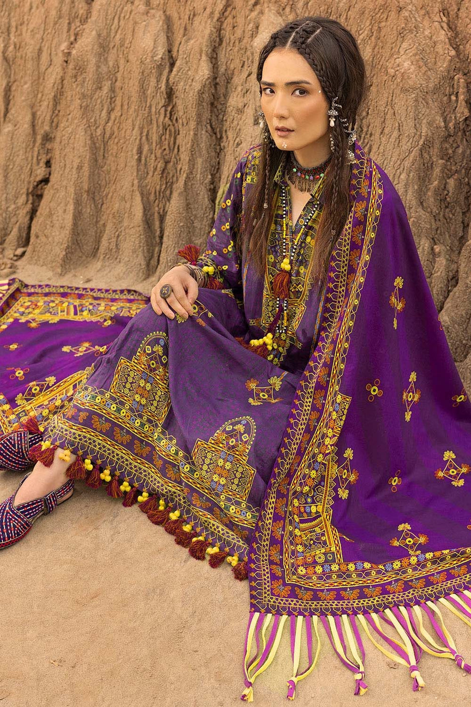 3 Piece Unstitched Printed Lawn Suit