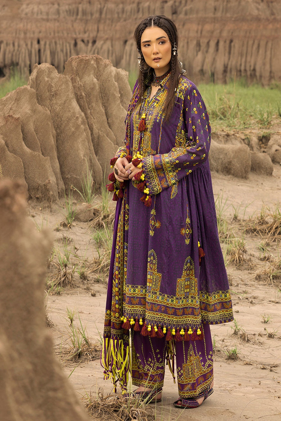 3 Piece Unstitched Printed Lawn Suit
