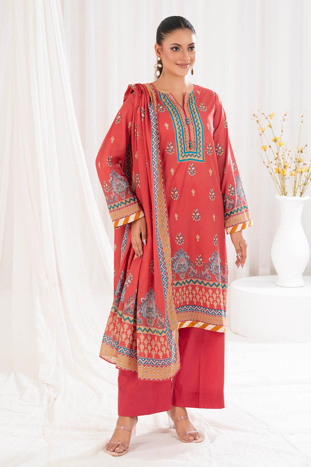 3 Piece Unstitched Printed Lawn Suit CLP-52185