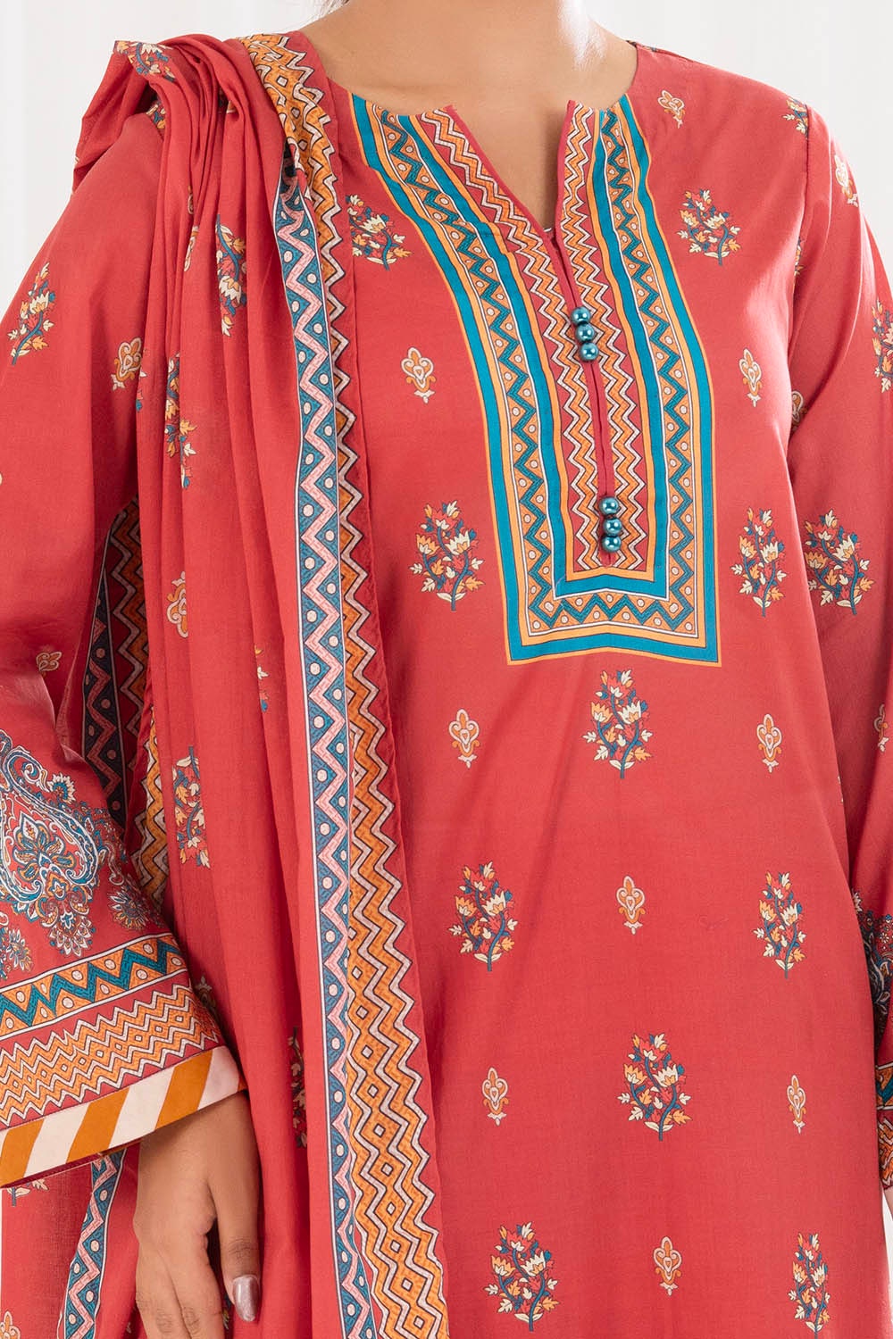 3 Piece Unstitched Printed Lawn Suit CLP-52185