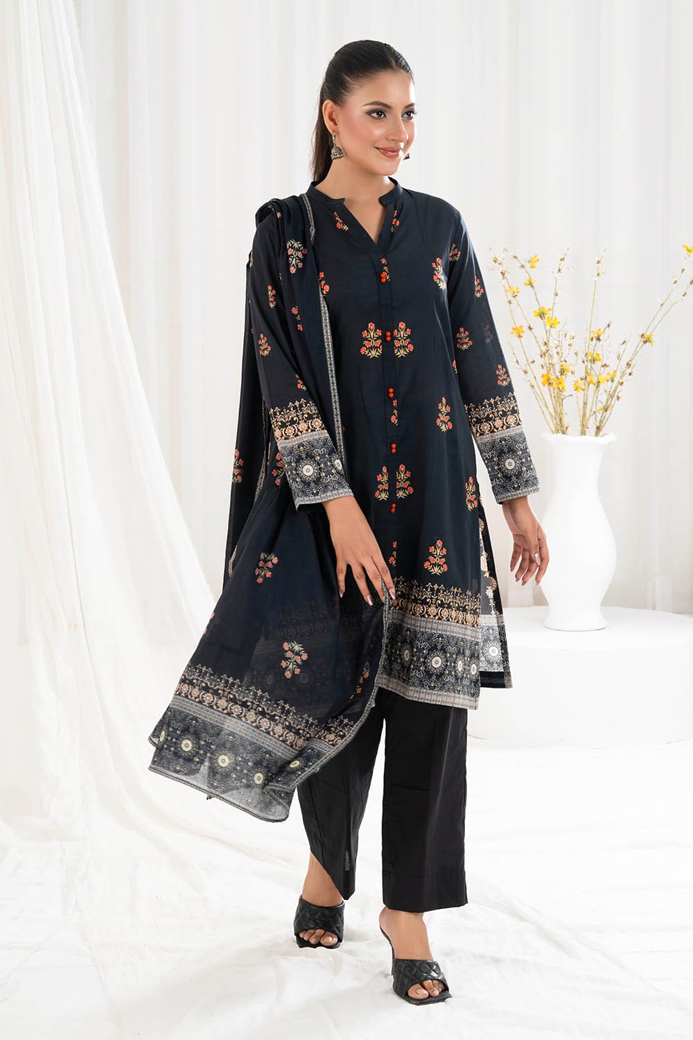 3 Piece Unstitched Printed Lawn Suit CLP-52206