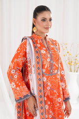 3 Piece Unstitched Printed Lawn Suit CLP-52207