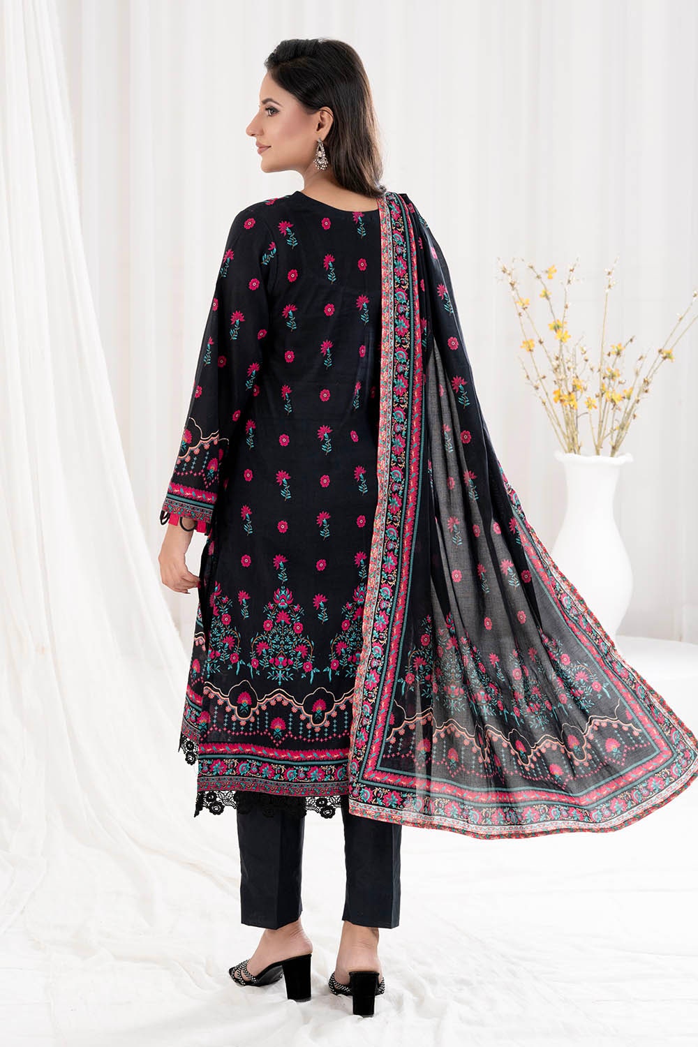 3 Piece Unstitched Printed Lawn Suit