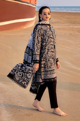 3 Piece Unstitched Printed Lawn Suit B-52001