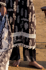 3 Piece Unstitched Printed Lawn Suit B-52002