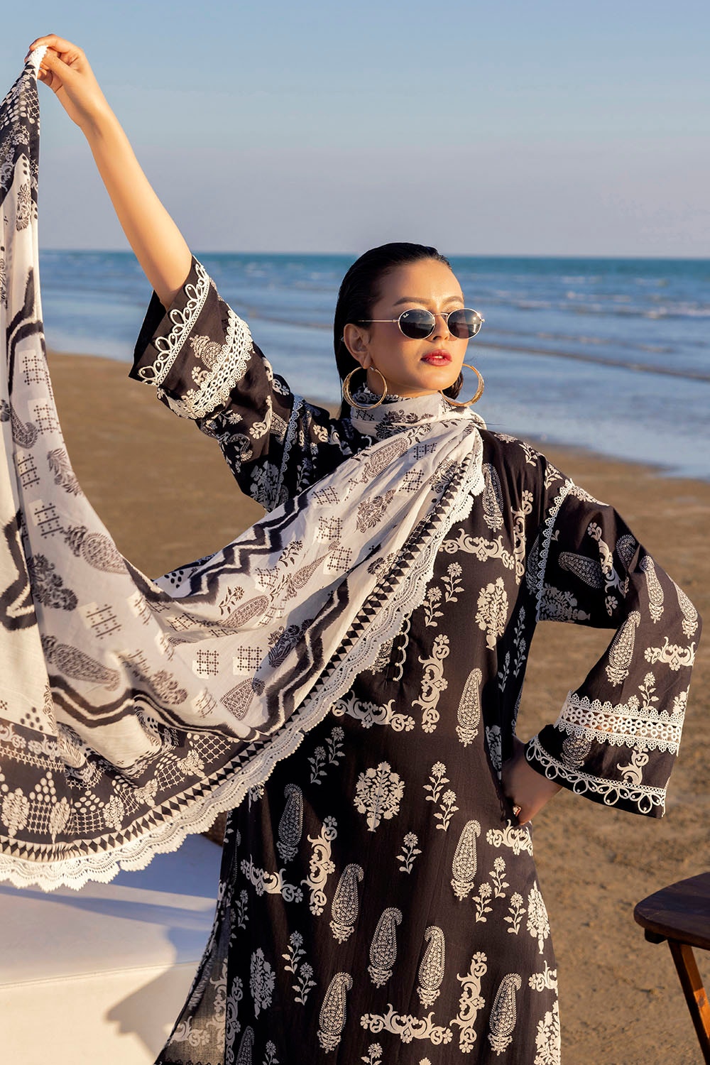 3 Piece Unstitched Printed Lawn Suit
