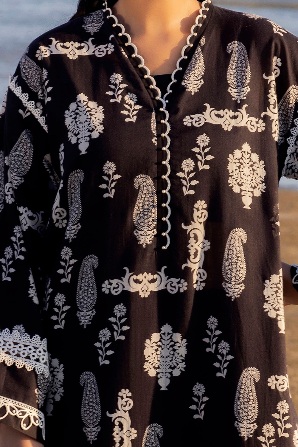 3 Piece Unstitched Printed Lawn Suit