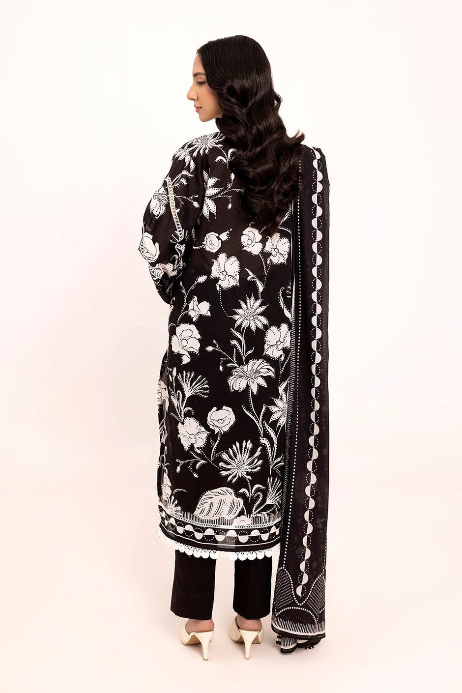 3 Piece Unstitched Printed Lawn Suit