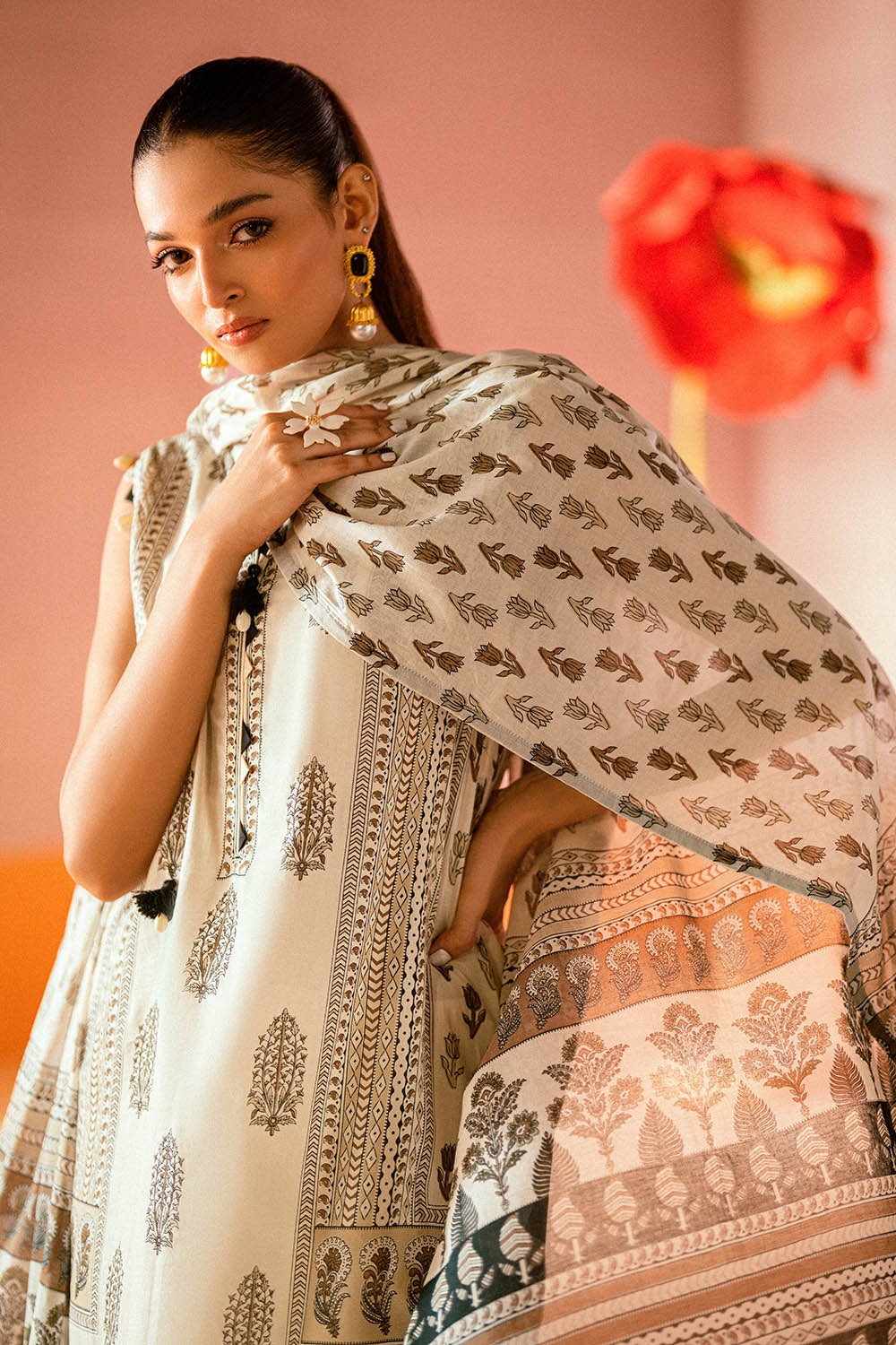 3 Piece Unstitched Printed Lawn Suit CL-62012