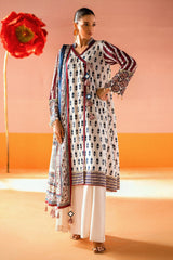 3 Piece Unstitched Printed Lawn Suit CL-62014