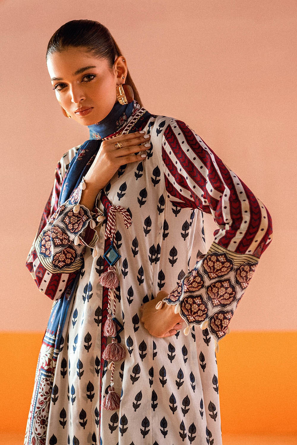 3 Piece Unstitched Printed Lawn Suit CL-62014