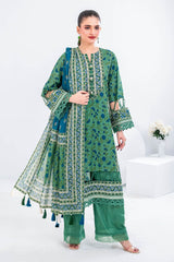 3 Piece Unstitched Printed Lawn Suit CL-62015