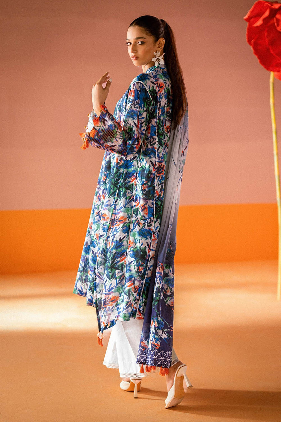 3 Piece Unstitched Printed Lawn Suit