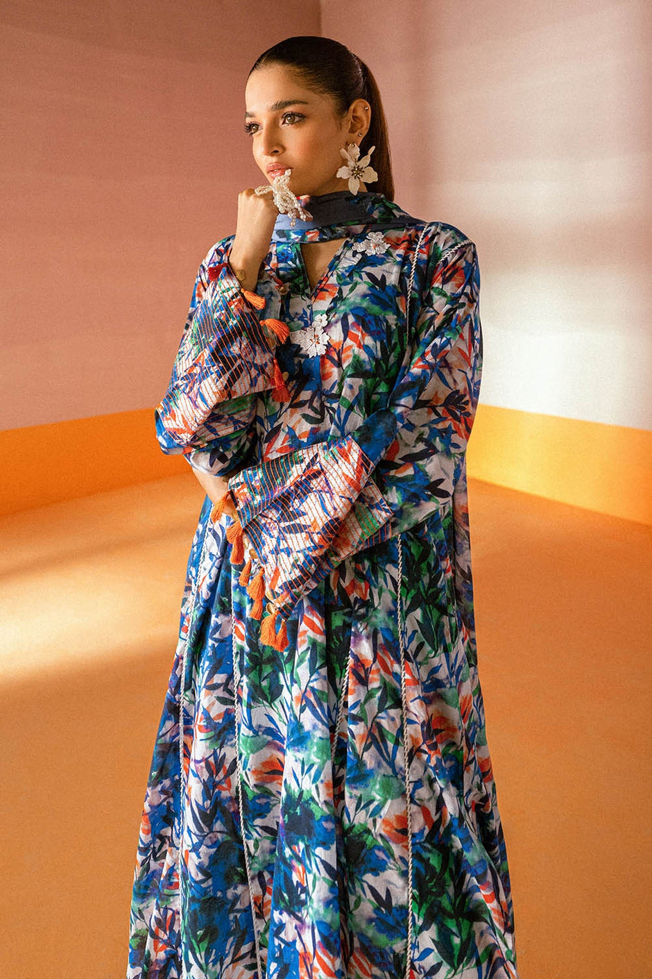 3 Piece Unstitched Printed Lawn Suit
