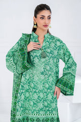 3 Piece Unstitched Printed Lawn suit CLP-42196