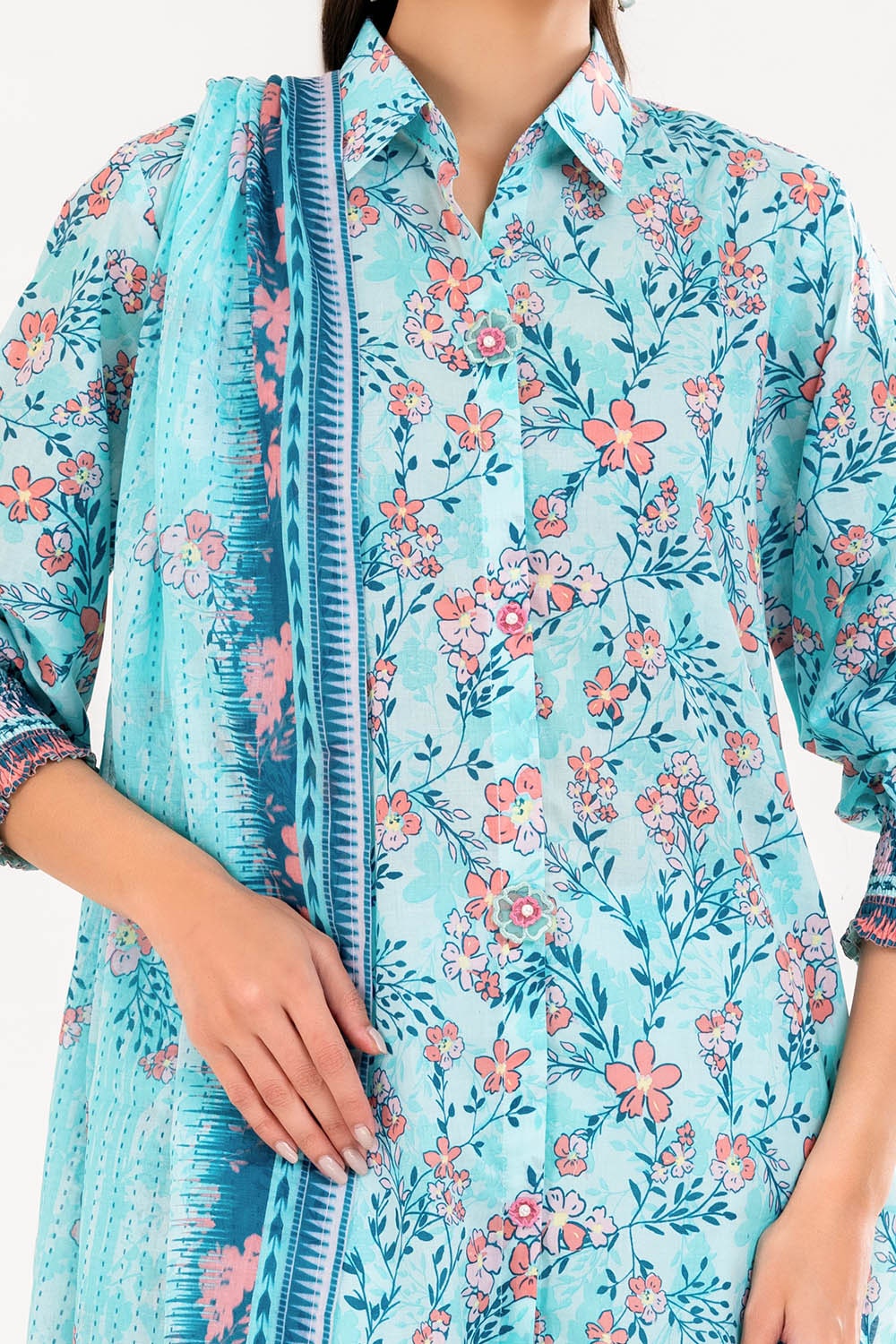 3 Piece Unstitched Printed Lawn Suit CLP-42220
