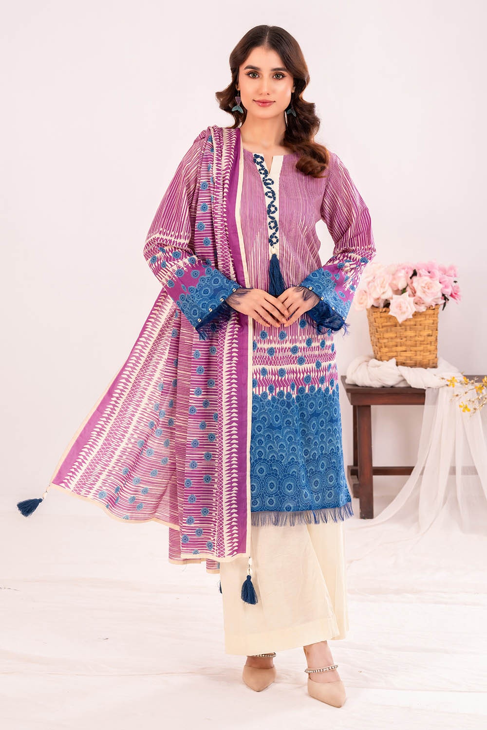 3 Piece Unstitched Printed Lawn Suit CLP-42221
