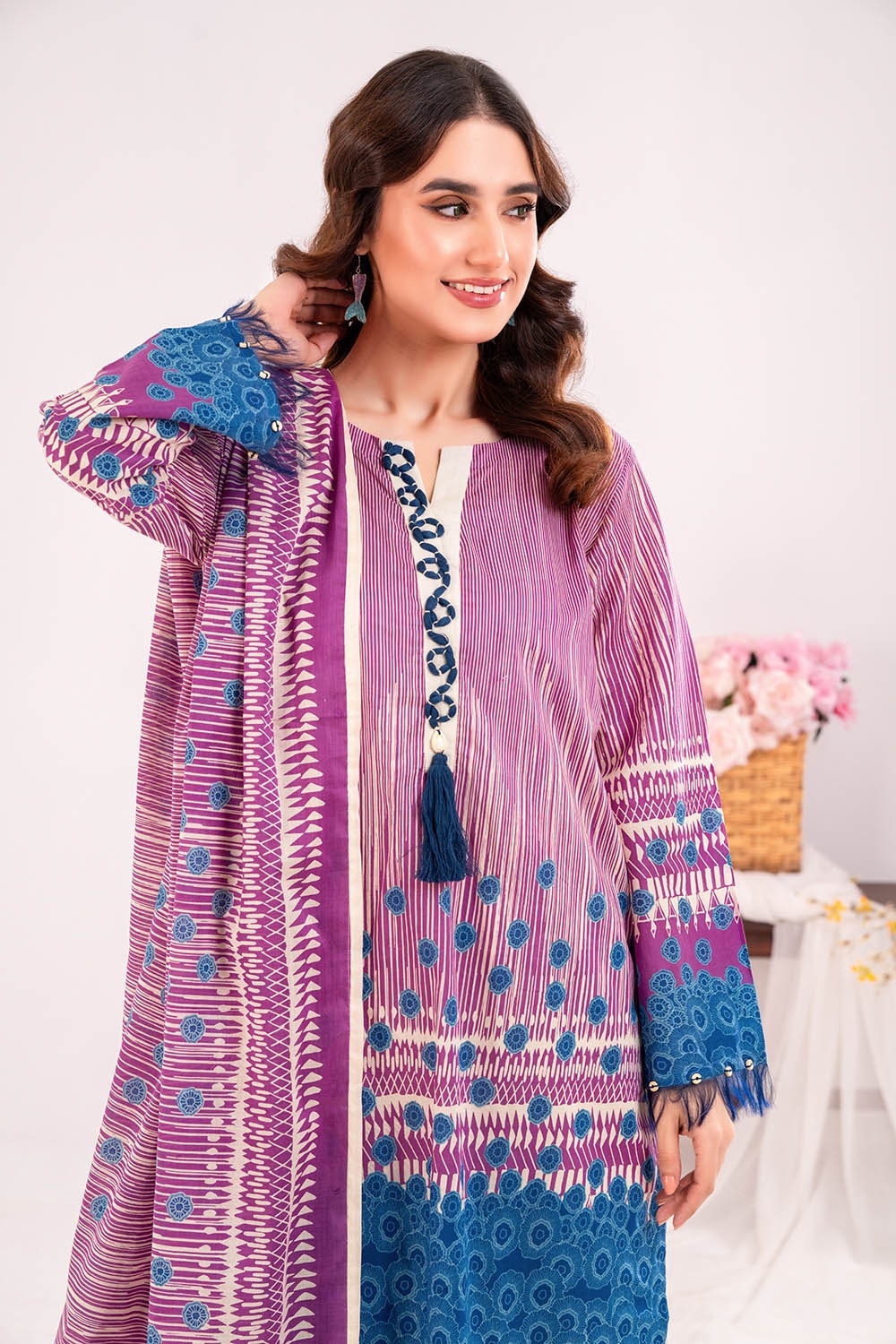3 Piece Unstitched Printed Lawn Suit CLP-42221