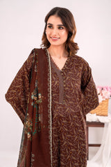 3 Piece Unstitched Printed Lawn Suit CLP-42225