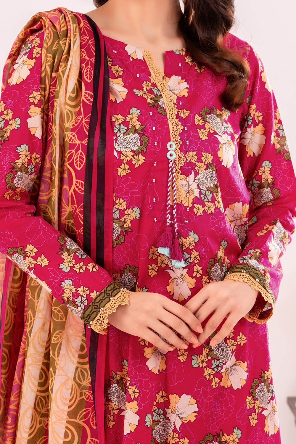 3 Piece Unstitched Printed Lawn Suit CLP-42226