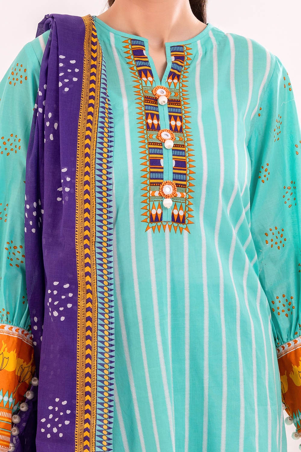 3 Piece Unstitched Printed Lawn Suit CLP-42230