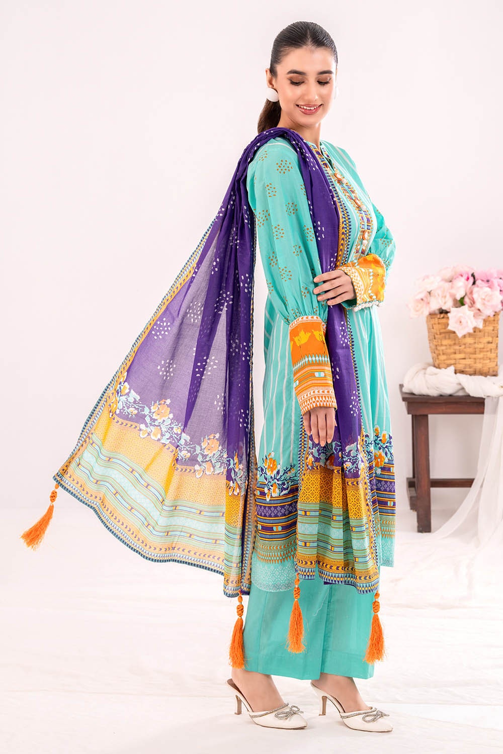 3 Piece Unstitched Printed Lawn Suit CLP-42230
