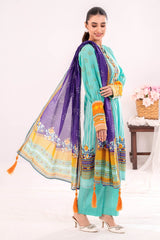 3 Piece Unstitched Printed Lawn Suit CLP-42230