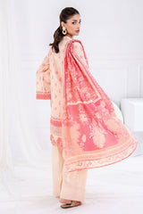 3 Piece Unstitched Printed Lawn suit CLP-42232