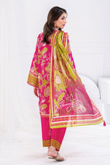 3 Piece Unstitched Printed Lawn suit CLP-52008
