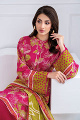 3 Piece Unstitched Printed Lawn suit CLP-52008