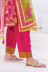 3 Piece Unstitched Printed Lawn suit CLP-52008