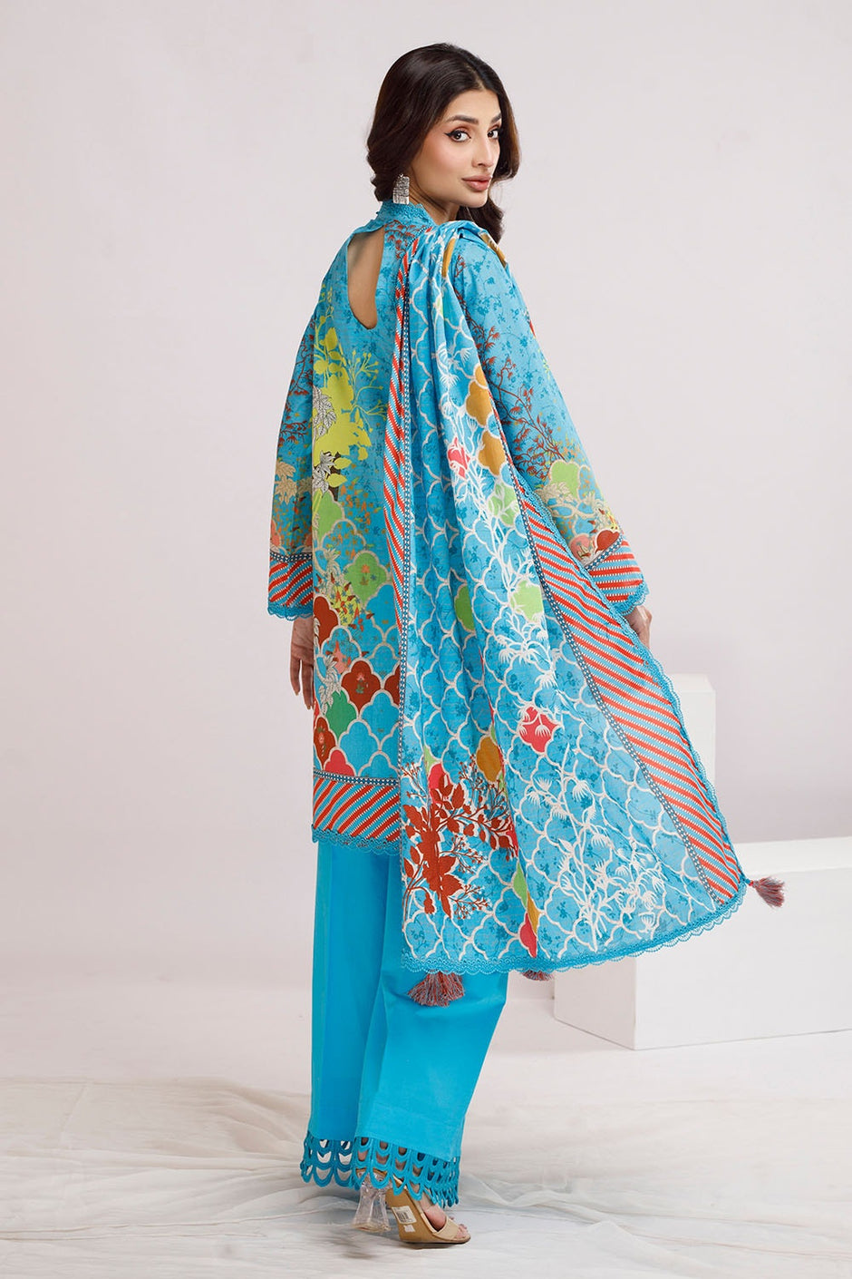 3 Piece Unstitched Printed Lawn Suit