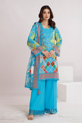 3 Piece Unstitched Printed Lawn Suit CLP-52013