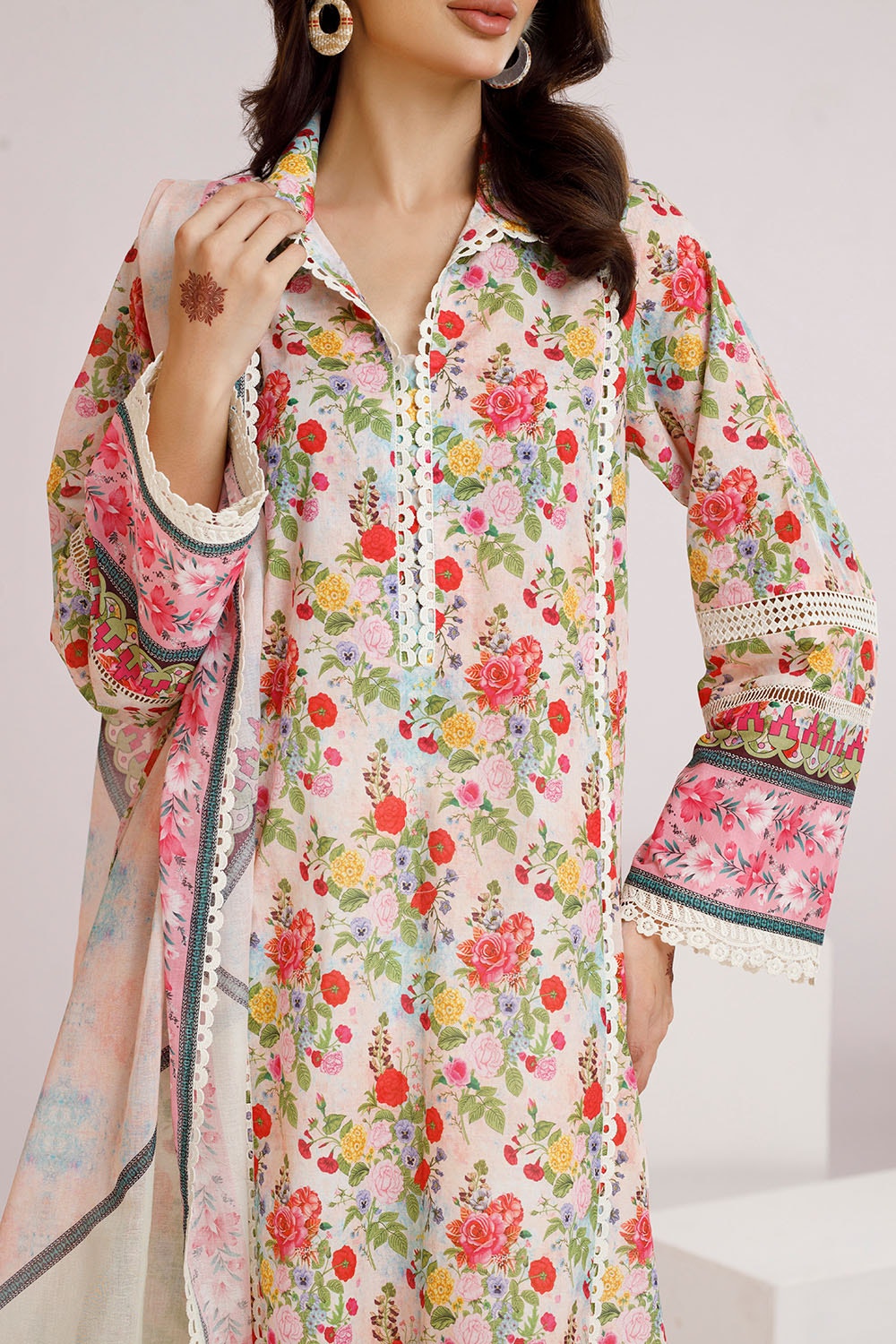3 Piece Unstitched Printed Lawn Suit CLP-52014