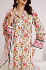 3 Piece Unstitched Printed Lawn Suit CLP-52014