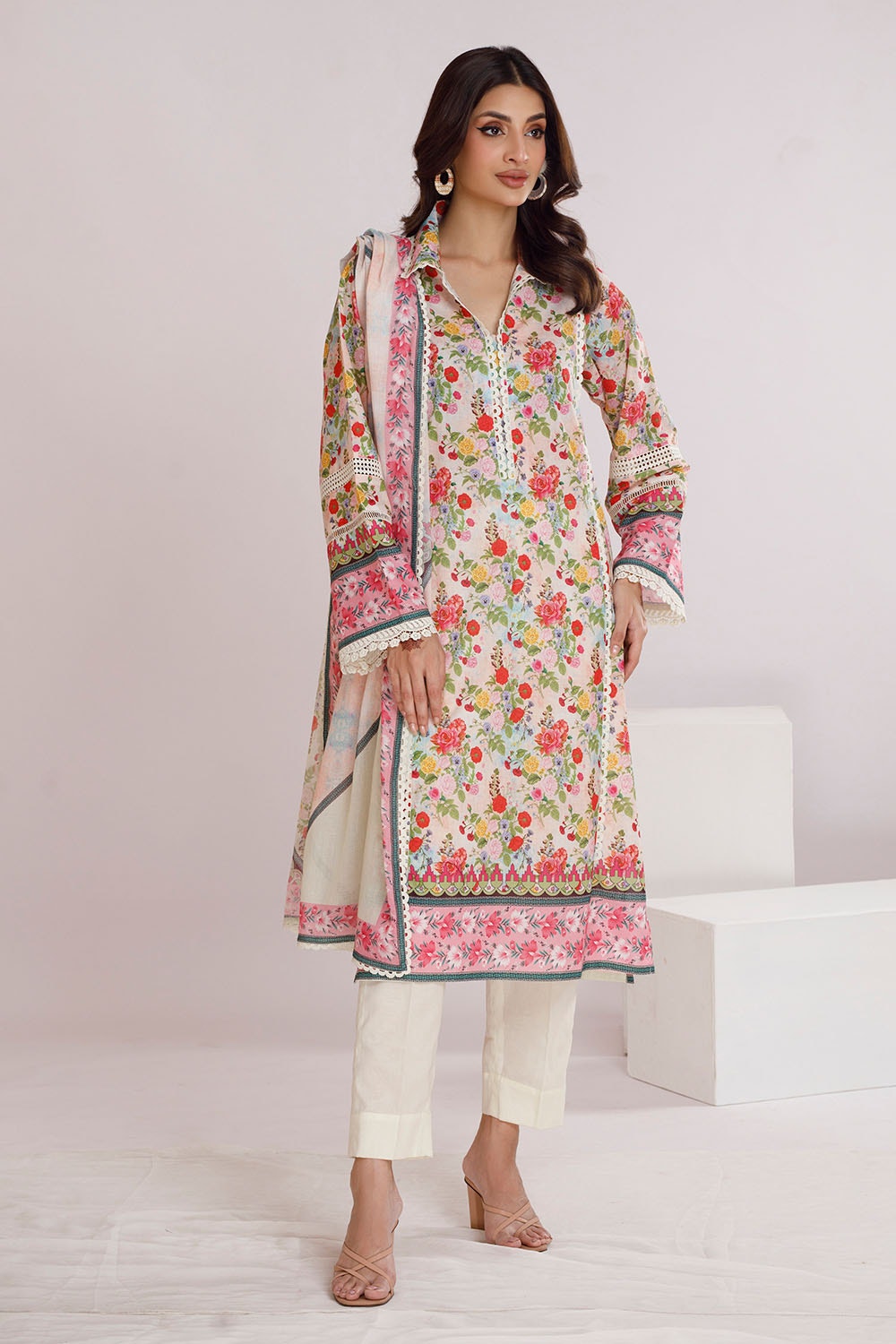 3 Piece Unstitched Printed Lawn Suit CLP-52014