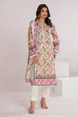 3 Piece Unstitched Printed Lawn Suit CLP-52014