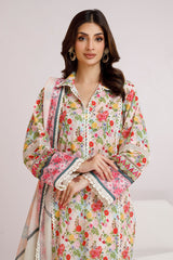3 Piece Unstitched Printed Lawn Suit CLP-52014