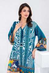 3 Piece Unstitched Printed Lawn suit CLP-52027