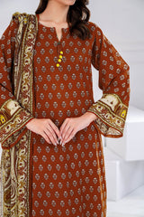3 Piece Unstitched Printed Lawn suit CLP-52028