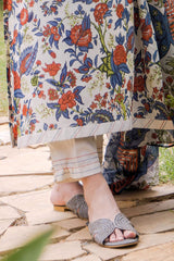 3 Piece Unstitched Printed Lawn suit CLP-52033